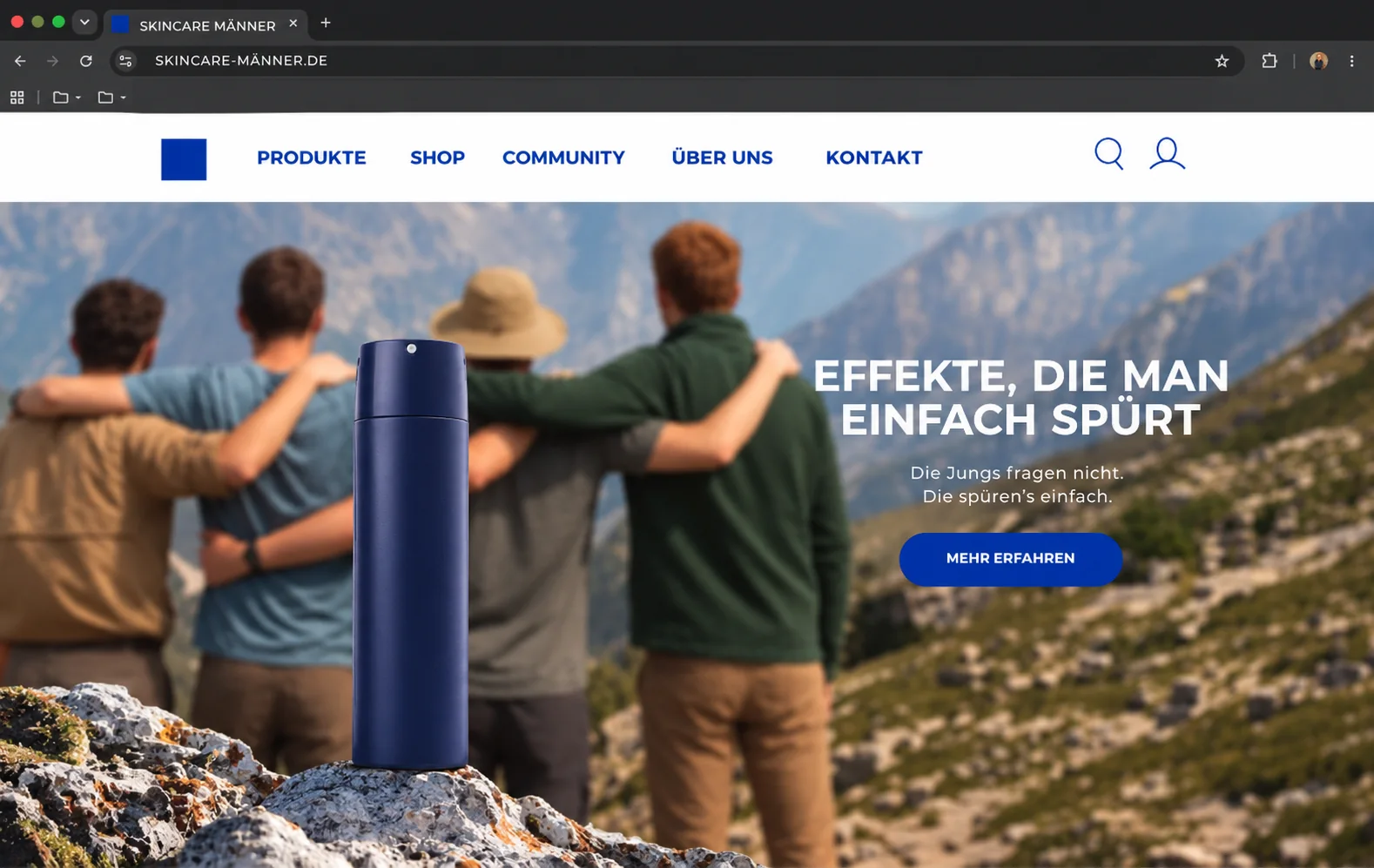 Webseite zur Kampagne: Produktwirkung verständlich erklärt